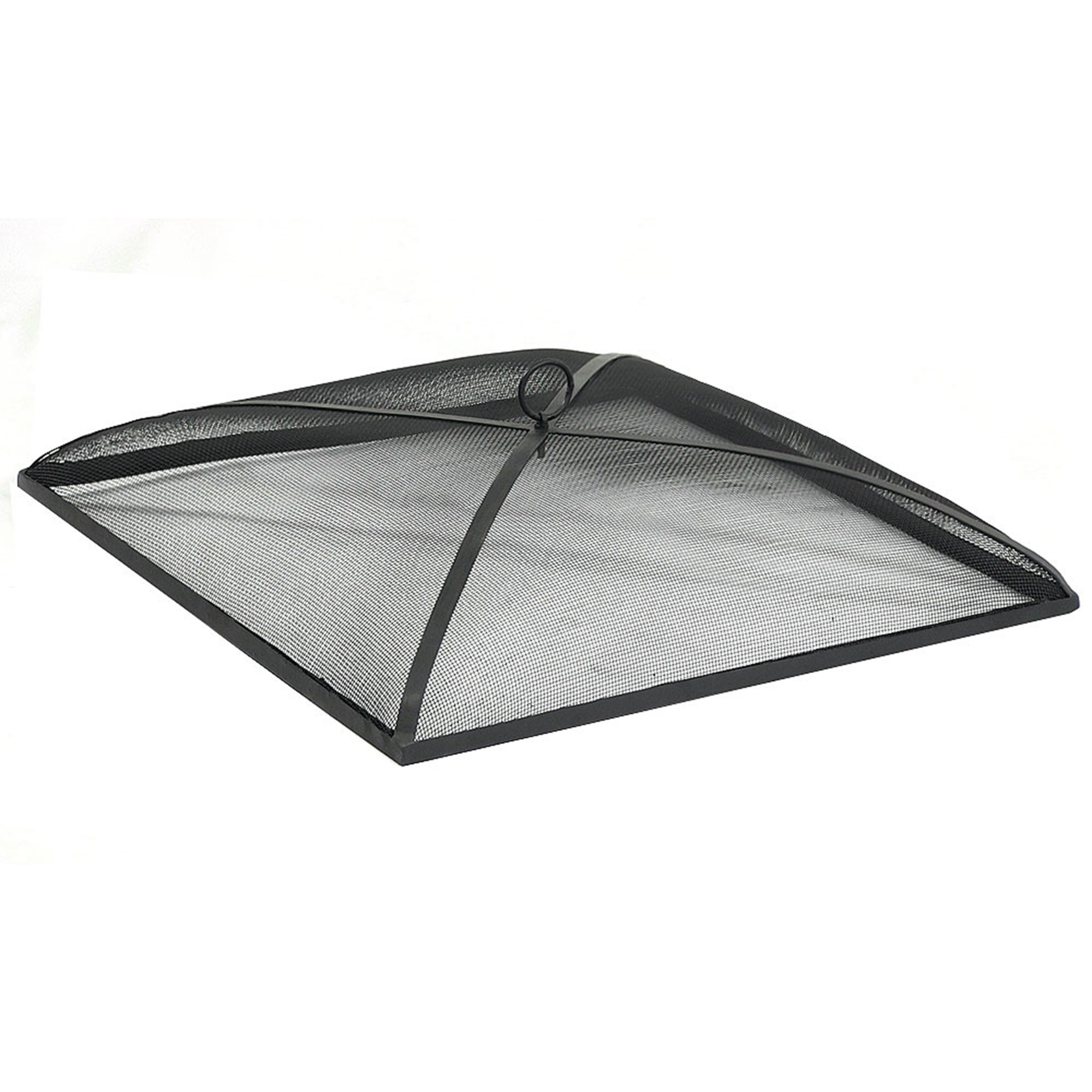 Sunnydaze Decor, Square Mesh Fire Pit Spark Screen - 30in., Fuel Type Wood, Diameter 30 in, Material Steel, Model# KF-SQS30
